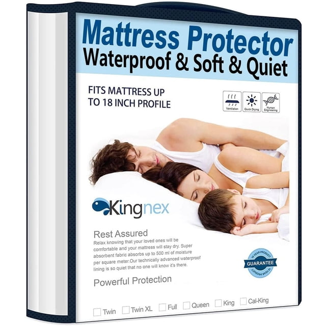 Protector de colchón Kingnex Waterproof Cooling Twin XL