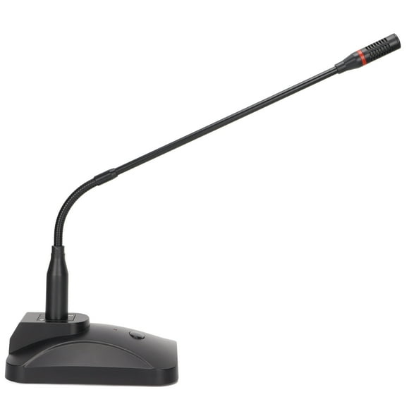 Computer Microphone, Metal Tube Gooseneck Microphone Sensitive Multipurpose Noise Cancelling for Conference for Lecture