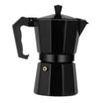 thumbnail image 4 of Olla Moka de 150 ml, distribución uniforme del calor, cafetera Moka de aluminio para estufa, para el hogar, Camping, oficina, negro, 4 of 14