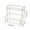 A-White, variant on Double Layer Kitchen Storage Rack - Spice Condiment Organizer Knife Holder, Plastic Base Multi-Functional Organizer