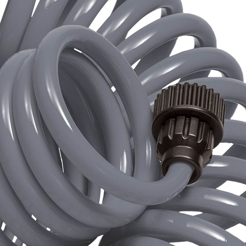 Orbit 50' Gray Coil Hose w/8-Pattern Plastic Nozzle