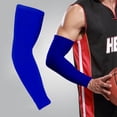 thumbnail image 4 of Soidarity Nuevo Enfriamiento Brazo Fundas Cubierta Protección Solar Baloncesto Sports Deportes y aire libre azul METRO Soidarity HW1040-10, 4 of 6