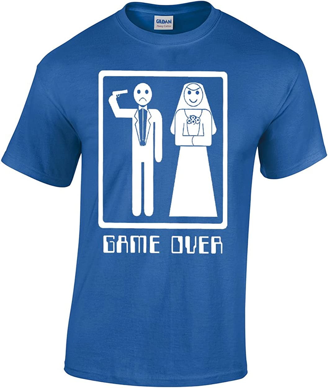 Crazy Bros Tees Game Over Wedding Marriage Funny Bachelor Party T-Shirt -  Walmart.com