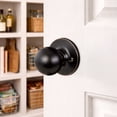 thumbnail image 6 of Oil Rubbed Bronze Ball Dummy Door Knob, Non-Turning Closet and French Door Knob, Adjustable Backset, 6 of 8