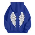 thumbnail image 4 of KKBOTIVE Mens Fashion Angel Wing Printed Hoodies Casual Long Sleeve Hooded Pullover for Men's Fall Winter Streetwear Blue Size: XXXL, 4 of 4
