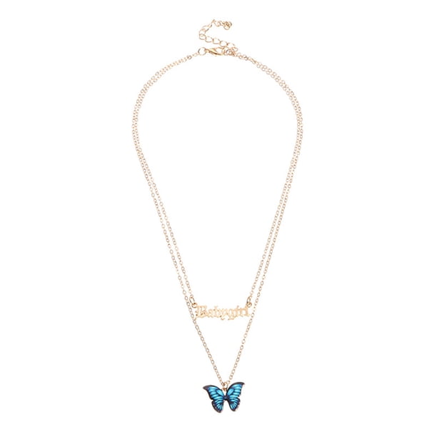 Fiudx Joyería de Moda Colgante Colgante Collar Hueco Elegante