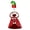 Red, variant on Costume Cloak And Hat Set For Outdoor Yard Statues Glitter Fabric Holiday Decoration Red 1 Pack