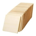 thumbnail image 2 of Piezas de madera de 100 mm, rodajas redondas y cuadradas en blanco para manualidades infantiles. Madera pintada. 30 piezas cuadrado, 2 of 9
