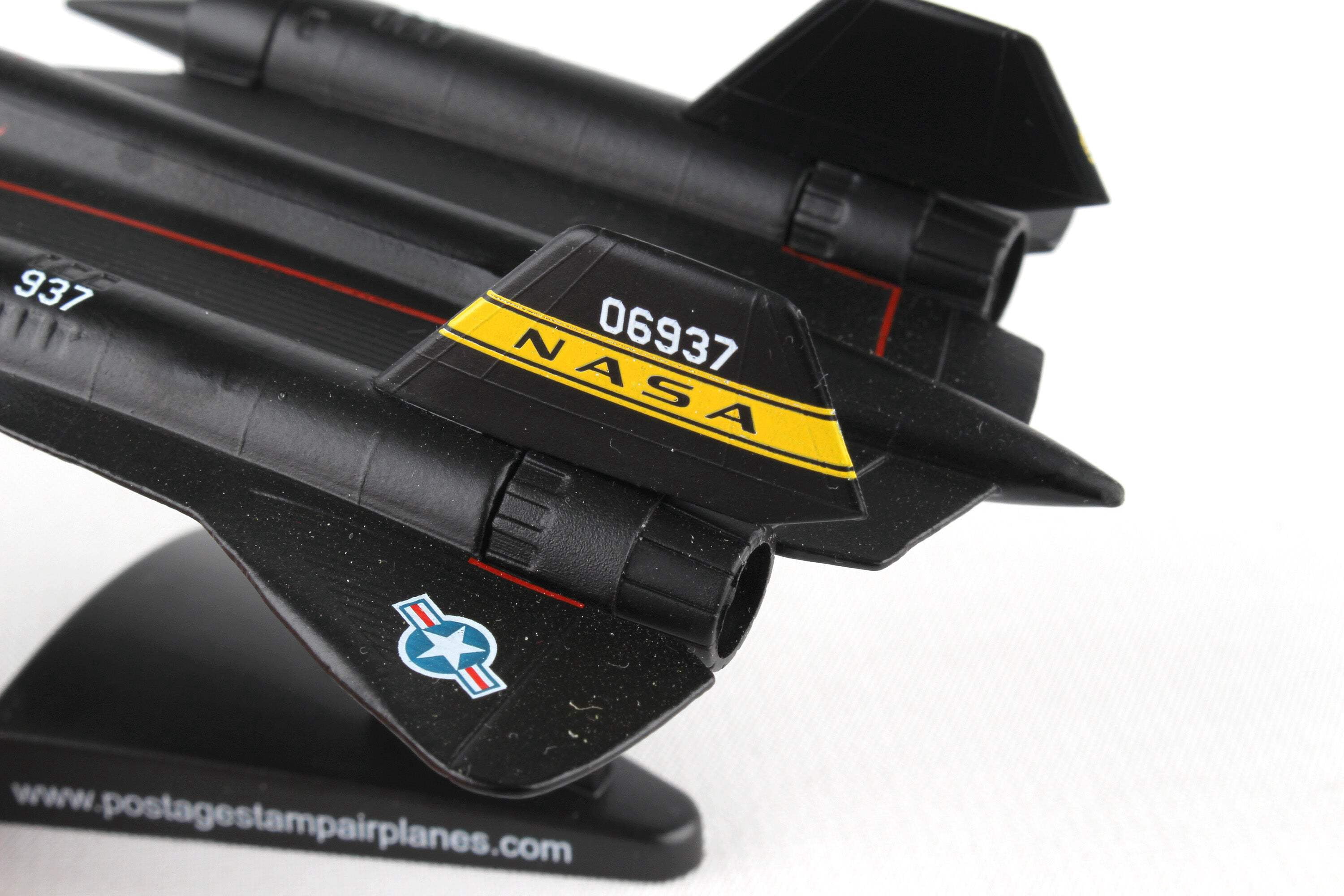 Lockheed YF-12 SR-71 Blackbird Aircraft "NASA" United States Air Force 1/200 Diecast Model Airplane by Postage Stamp