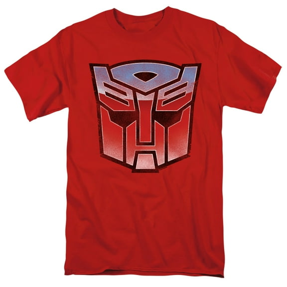 Transformers Vintage Autobot Logo S/S Adult 18/1 T-Shirt Red