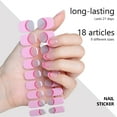 thumbnail image 6 of Gel Nails Stickers Semi Cured Gel Nail Strips Nails Polish Strips Nail Gel Wraps, 6 of 21
