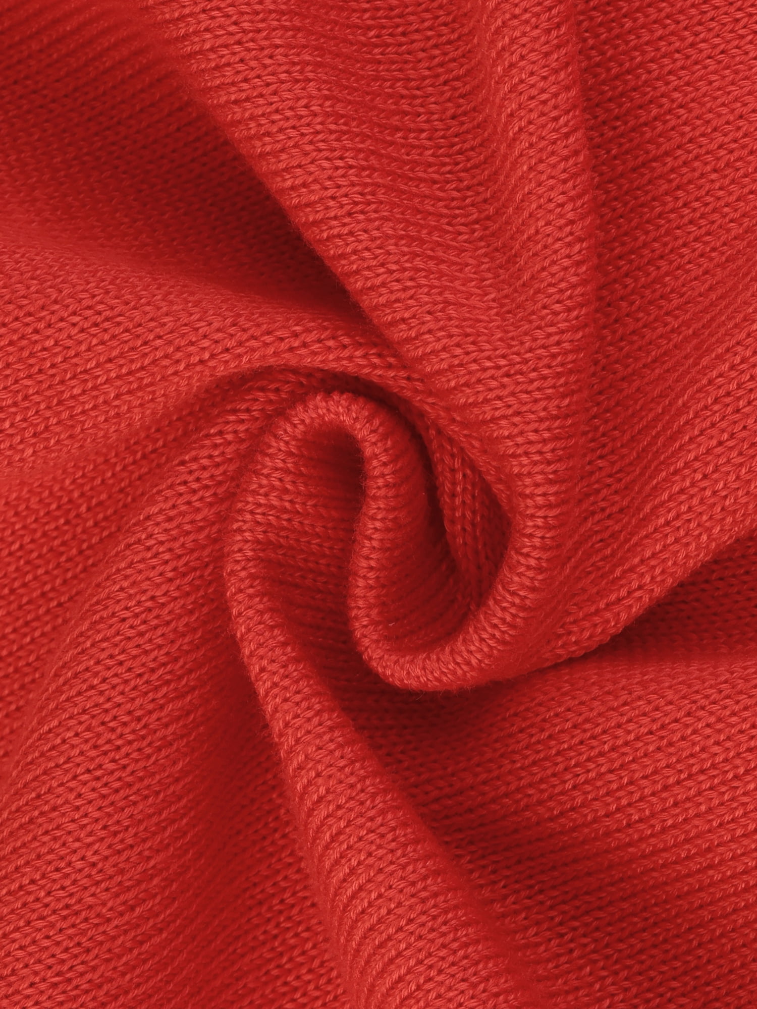 DARING DIVA Knit Belted Crew Neck Lantern Sleeves Pleated Sweater Dresse XS Orange Red