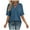 Navy, variant on Womens Tops 2025 Fashion Plus Size Solid Color V-Neck Pocket Button Loose Short Sleeve Shirts Top Blouse