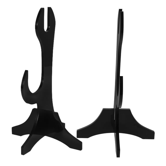 FRCOLOR 1 Pair Of Double Layer Sword Stand Martial Arts Horizontal Display Rack Space-Saving Design For Multiple Swords Collectors