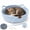 Blue-b, variant on Handwoven Cotton Rope Cat Basket Bed with Cushion & Hanging Toy, Scratchable Indoor Cat Nest Lounger for Sleeping & Play