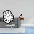thumbnail image 2 of Reloj de pared nórdico con números , reloj electrónico con diseño distorsionado, figura de pensador abstracto, escultura de resina flocada, mec, 2 of 8