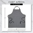 thumbnail image 4 of DII Réglable Cou & Cravates avec Poche avant, 32x38 Tablier Chino Chef Collection, Grande Taille, Noir, 4 of 9