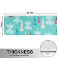 thumbnail image 5 of Kitchen Rugs Sets Of 2,Turquoise Christmas Tree Pattern Anti Fatigue Kitchen Mat Rugs Non Slip Washable,Decorative Kitchen Floor Mats for Kitchen,Sink,Laundry,17"X47", 5 of 5