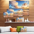 thumbnail image 3 of Beautiful Cloudscape over Beach - Large Beach Canvas Wall Art, 3 of 4