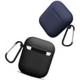 thumbnail image 2 of AirPods Case, Full Protective Silicone AirPods Accessories Cover Compatible with Apple AirPods 2 Wireless and Wired Charging Case(Front LED Visible) 2 Pack, 2 of 7