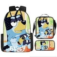 thumbnail image 1 of New Bloey Dog Children'S Casual Cartoon Print Backpack Primary School Student Backpack Three-Piece Set, 1 of 2