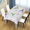 thumbnail image 4 of Yayeee Tablecloths 60" x 90" Rectangle Wrinkle Resistant Party Table Cover, Purple Birds, 4 of 8