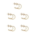 thumbnail image 1 of Simple C-shaped Ear Hook Hoops Circle Ball Stud Earrings for DIY Jewelry Making, 1 of 3