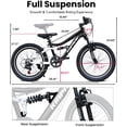 thumbnail image 2 of Ambifirner Kids Bike for Boys, 20 Inch Children's Bicycle for Boys Girls 6-12, 7-Speed Steel Frame, Dual Disc Brakes, Blue, 2 of 9