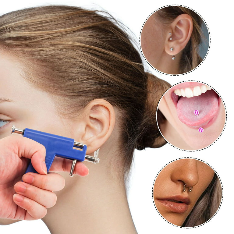 Safe Ear Piercing Gun Set Safety Ear Nose Navel Body Piercing Gun
