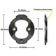 thumbnail image 3 of For Garmin 540/840 Bike Computer Mount Repair Part Aluminum Alloy Bike Stopwatch Mount Brackets Base, 3 of 5