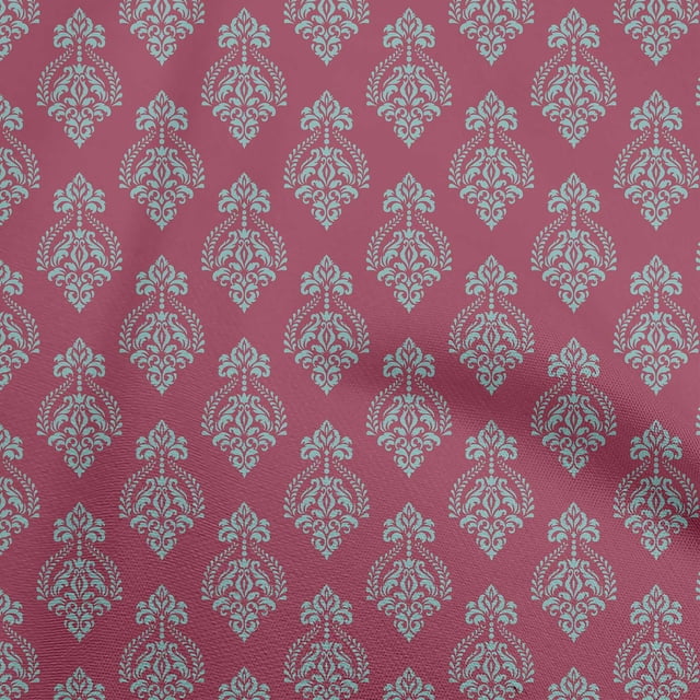 oneOone Polyester Spandex Pink Fabric Mandala Sewing Craft Projects Fabric Prints By Yard 56 Inch Wide