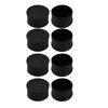 8pcs 48mm Diameter Pipe Tube Insert Chair Leg Cap Rubber Tubing Plug