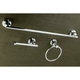 thumbnail image 2 of Kingston Brass 3-Piece Bathroom Accessories Set, Polished Chrome, 2 of 6