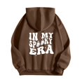 thumbnail image 4 of WEAIXIMIUNG Sweat à Capuche Zippé pour Femmes, Manches Longues, Imprimé Graphique, avec Cordon de Serrage, 4 of 6