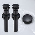 thumbnail image 2 of Wowow Bathroom Sink Drain with Overflow 2 Pack, Oil Rubbed Bronze Pop Up Drain, 2 of 7