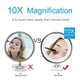 thumbnail image 4 of Makeup Mirror with Suction Cup, LED Light and 10x Magnification White, 4 of 5
