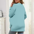 thumbnail image 4 of Mifsaly Long Sleeve Maternity Shirt Crewneck Nursing Tops Side Slit Breastfeeding Shirts with Hidden Zipper Loose Comfortable Pregnancy T Shirt Home Going Convenient Outfits XXL, 4 of 8
