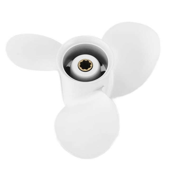 Propeller, Outboard Propeller 9 1/4in Diameter 9in Pitch Aluminium Alloy Replacement For Engines 9.9-15HP For Ships