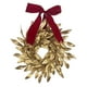 thumbnail image 3 of Corona navideña para colgar en pared, adorno para puerta de entrada, regalo para interiores, guirnalda artificial con lazo rojo dorado para, 3 of 8