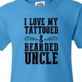 thumbnail image 4 of Inktastic I Love My Tattooed & Bearded Uncle Youth T-Shirt, 4 of 5
