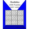 Sudoku Puzzles Book Levels: Very Hard 200 Challenging Puzzles (Childrens Puzzle Books Logic and Brain Teasers Difficulty Humor and Entertainment