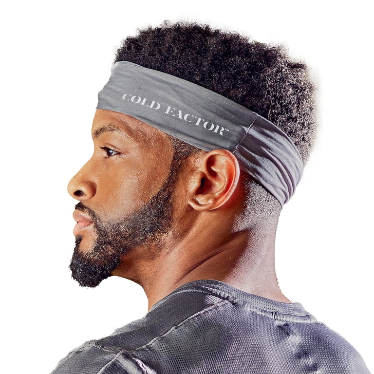 Cold Factor, Instant Cooling Headband, 3 Pack, Gray, Sweat  display picture 2