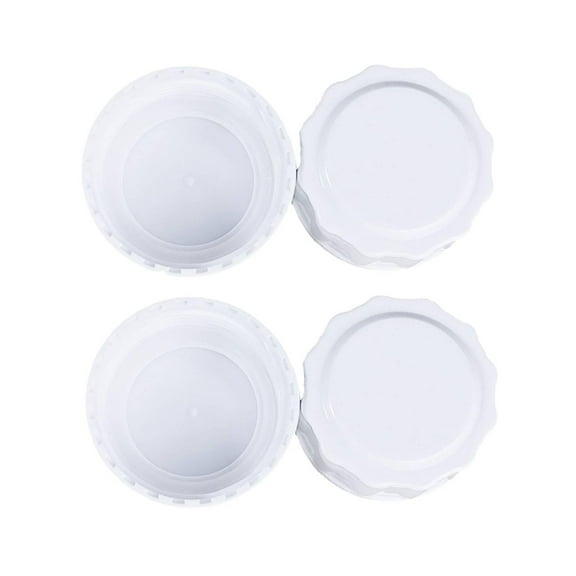 Baby Bottle Lid Screw Lids Aka Travel Caps with Rewritable Sealing Disc Compatible with Avent Wide Mouth Bottles Baby Bottle Lid Cap Replace Natural Bottle Sealing Ring and Sealing Disc (4pcs)