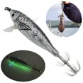 thumbnail image 3 of (Con Video) 5.5g Camarones Horizontales Luminosos Egi Camarones Camarones Vientre Cebo Falso Al Por Mayor Gancho Explosivo Gancho Calamar Cebo Duro para Camarones (Estilo C), 3 of 9