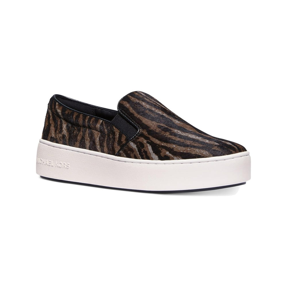 michael kors brown slip on sneakers