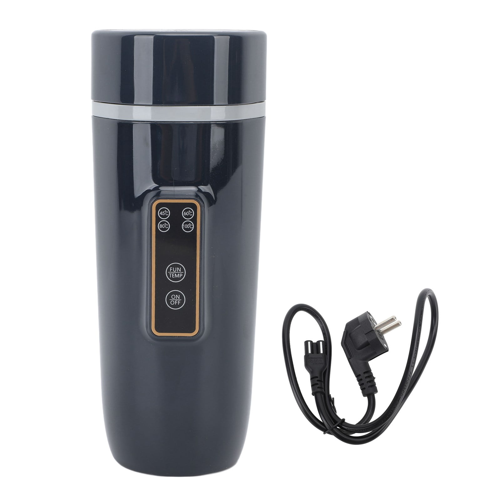 Portable Electric Water Kettle Intelligent Digital Display Electric Water Kettle Adjustable Temperature Travel Water Kettle EU Plug 220V Dark Blue