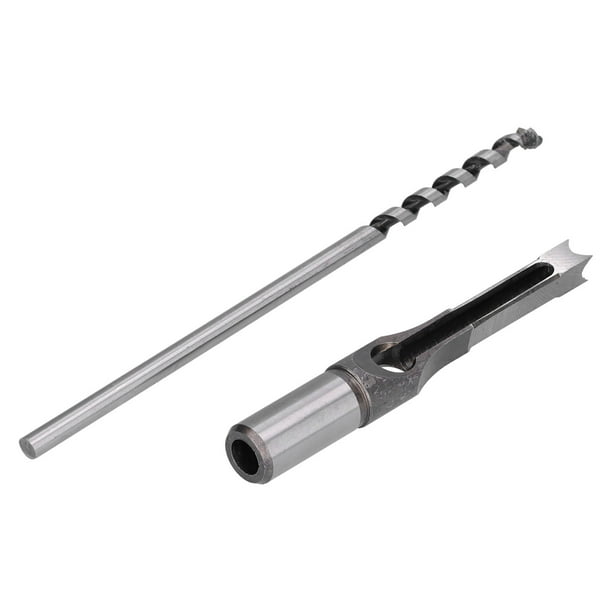 Broca para agujeros cuadrados de acero de alta velocidad, incisiva, resistente al desgaste, duradera, para mortajadora de carpintería (10 mm)