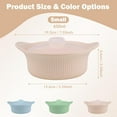 thumbnail image 4 of ABCISI Silicone Microwave Steamer Basket - Baby Food Steamer Vegetables Steamer for Rice, Meat, Dumplings, Versatile Kitchen Tool, Compact & Lightweight Design, Oven & Dishwasher Safe (Beige, S 20oz), 4 of 7