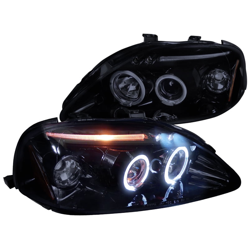 SpecD Tuning 19992000 Honda Civic Led Projector Headlights 1999 2000