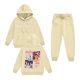 thumbnail image 1 of Pop cazadora para niña Demo-n Hunters Boys Girls Fashion Hooded Sweatshirt Set Streetwear Soft Comfortable Long Sleeve Hoodie for Daily Wear Spring Fall Winter （Beige）, 1 of 2